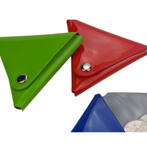 BT-0144 Promotional PVC triangle coin pouch