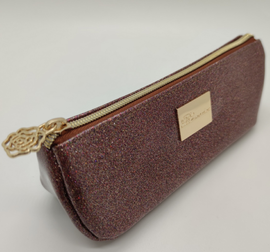 BT-0095 Triangle Glitter PU Cosmetic Pouch