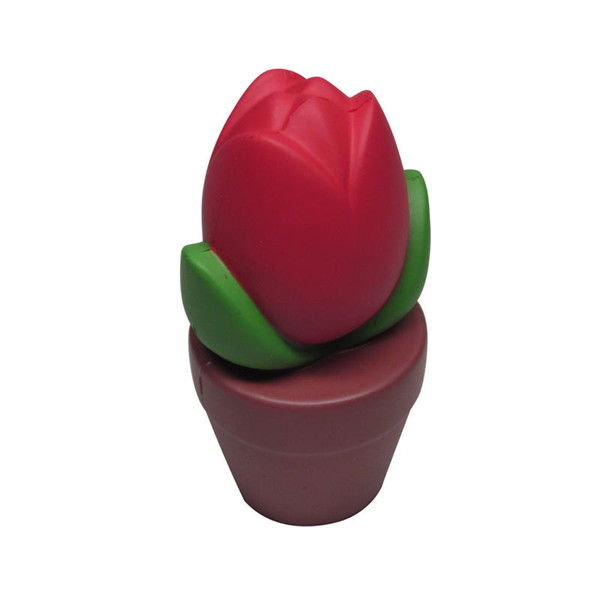 HP-0302 Tulipa promocional em pote para aliviar o estresse