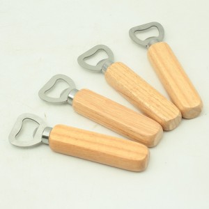 Chinese wholesale China Custom Creative Design Wood Middle Metal Beer Bottle Opener