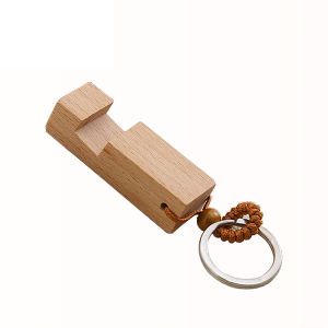 HH-0419 Drewniany brelok do kluczy z personalizowanym uchwytem na telefon