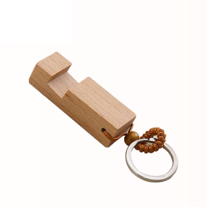 HH-0419 Gepersonaliseerde houten telefoonhouder sleutelhanger