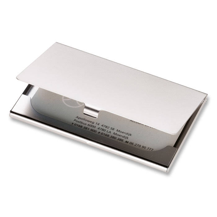 OS-0081 Custom logo aluminum business card holders Featured Image