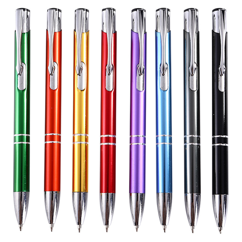 OS-0201 aluminum click ballpoint pens with logo