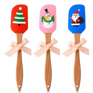 HH-0072 spatula silikon promosi Natal