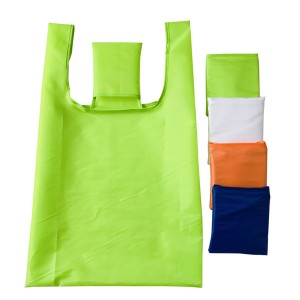 BT-0205 Custom foldable shopping bag with pouch