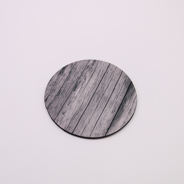 branded round rubber coasters