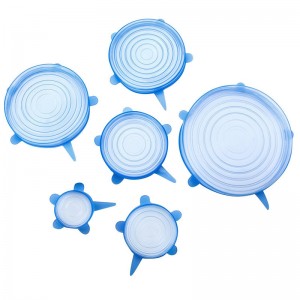 HH-0050 ការផ្សព្វផ្សាយ 6 កញ្ចប់ Silicone Stretch Lids