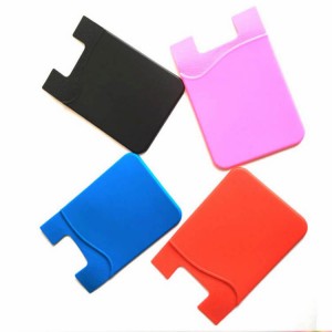 Good Wholesale Vendors China Customized Logo Mobile Phone Case Smart Silicone Phone Wallet