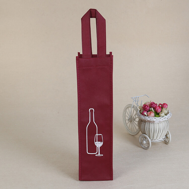 Custom Non-woven red wine bag