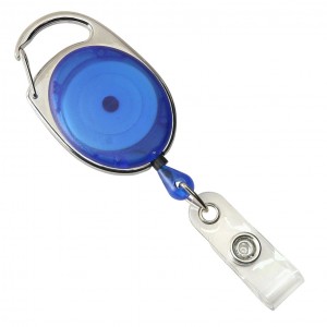 OS-0033 Custom carabiner oval badge reels