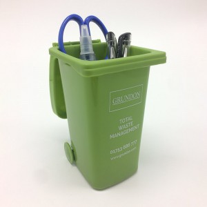 OS-0118 Imprinted Dustbin Pen Holder