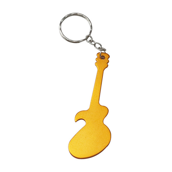 HH-1015 Promotional guitar shaped bottle opener keychains