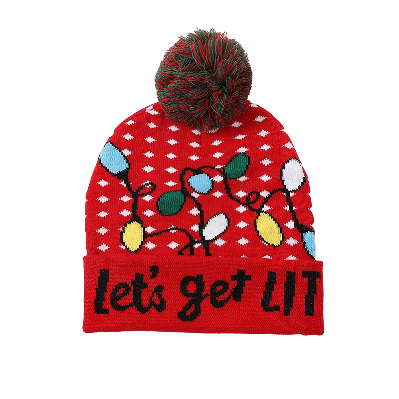 AC-0299 kids knitted winter hats with pom pom