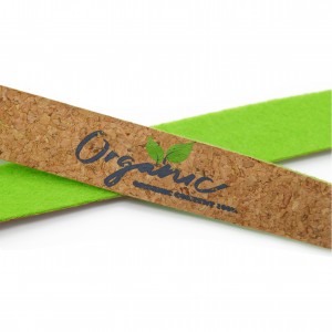 OS-0059 Promotional Eco-friendly Cork With Felt Lanyards