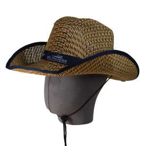 China OEM China Burrs Straw Hat, Lafite Hand-Woven Cowboy Hat, Seaside Straw Hat, Beach Straw Hat, Men′s Hat, Women′s Hat