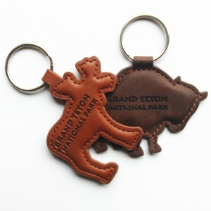 HH-0082 Custom leather character keychains