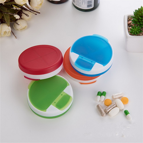 HP-0081 Promotional logo circular rotating pill cases