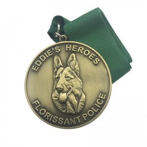 OS-0283 custom enamel medals with lanyard