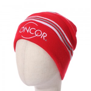 AC-0125 Personalized Business Logo Knitted Hats with Cuff