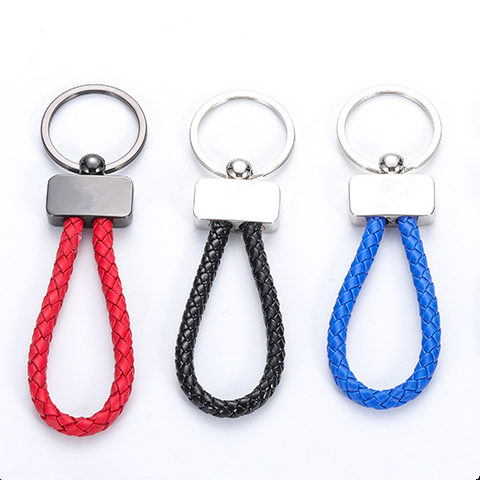 HH-0219 Custom braided wristband keychains