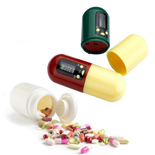HP-0024 Promotional Logo Capsule Shaped Pill Boxes