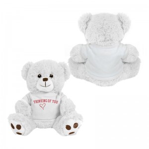 TN-0165  mascot stuffed animals with printed T-shirt