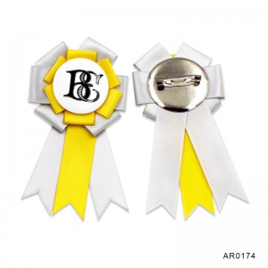 OS-0165 promotional custom rosette ribbons