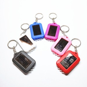 HH-0003 Custom solar power LED light keychains