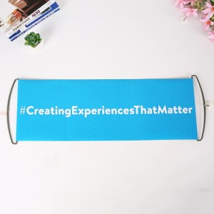 LO-0028 Customized hand held scroll Banners