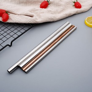 OEM/ODM Manufacturer China High Quality Colorful Drinking Straw Stainless Steel Metal Straws 215*6mm