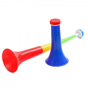 LO-0105 প্রচারমূলক প্লাস্টিক লোগো Vuvuzela