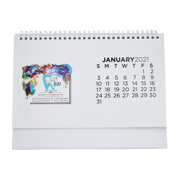 OS-0173 calendários anuais de mesa personalizados com logotipo