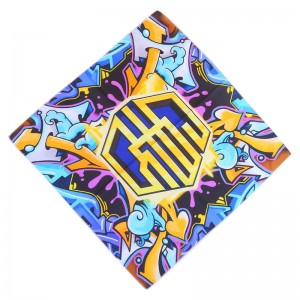 Bandanas printiedig digidol sgwâr AC-0316