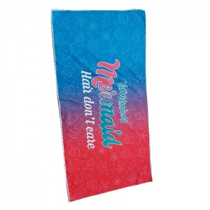 Produsen China kanggo China Grosir Logo Kustom Lembut Swim Surf Beach Ganti Katun Toweling Jubah Poncho Towel