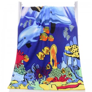 Factory Cheap China Wholesale Quick Drying Non-Stick Sand Free Custom Digital Printed Microfiber Towel for Beach