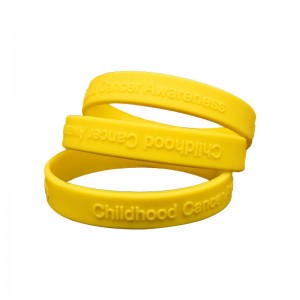 HP-0014 Promotional embossed silicone bracelets
