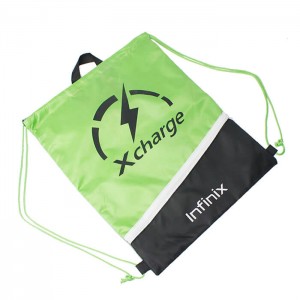 Best Price on China Hot Promotional Eco Friendly Waterproof Drawstring Bag Custom Logo Polyester Gym Bag