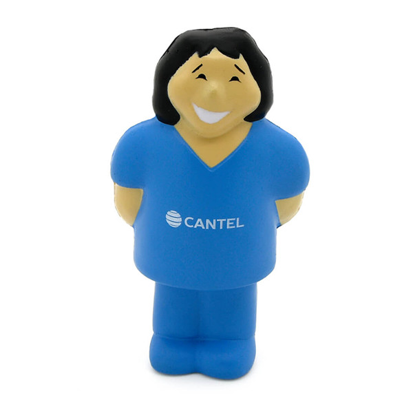 HP-0137 Promotional female nurse shaped stress balls