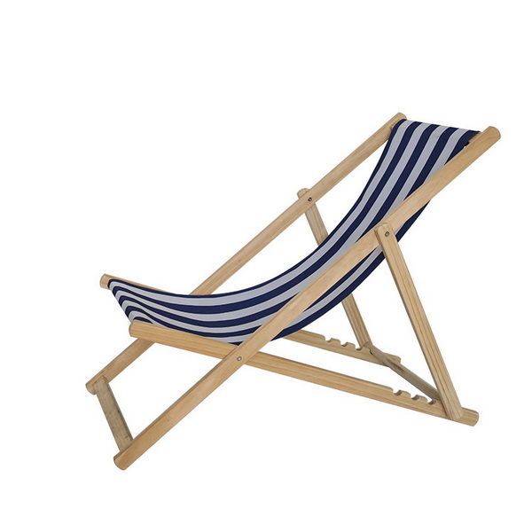 foldable wooden deck chair _