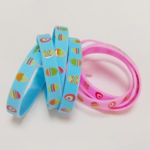 HP-0140 UV Full Color Printed Silicone Wristbands