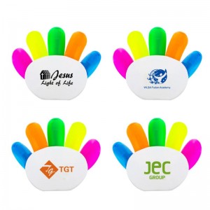 OS-0230 High five highlighter pens with logo