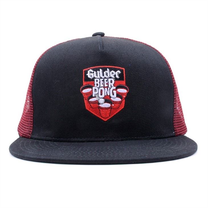 AC-0018 Promociaj Flat Bill Mesh Snapback Ĉapeloj