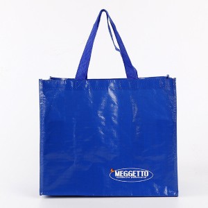 BT-0166 PP tkané laminované nákupné tašky s potlačou
