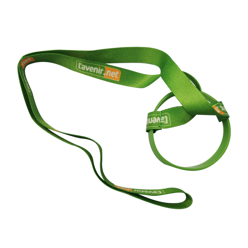 OS-0313 cup holder lanyards with logo printed