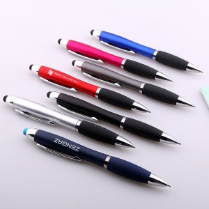 Big discounting China Twsits Stylus Lightup Logo Ball Point Pen