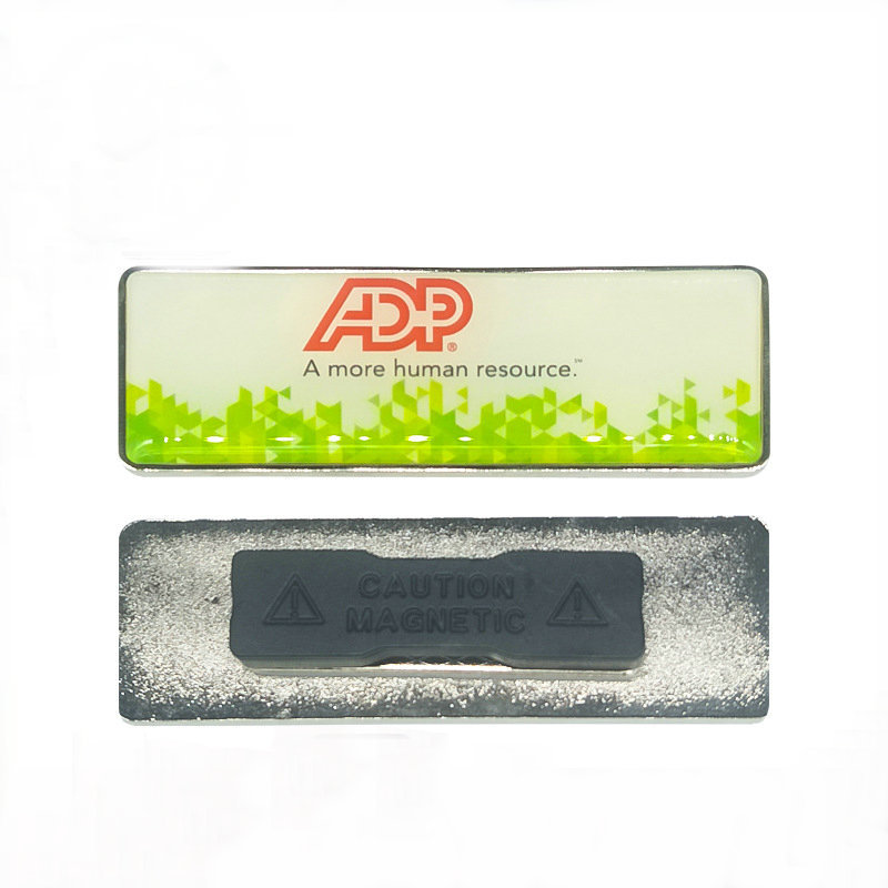 OS-0197 magnetic name badges with epoxy finish