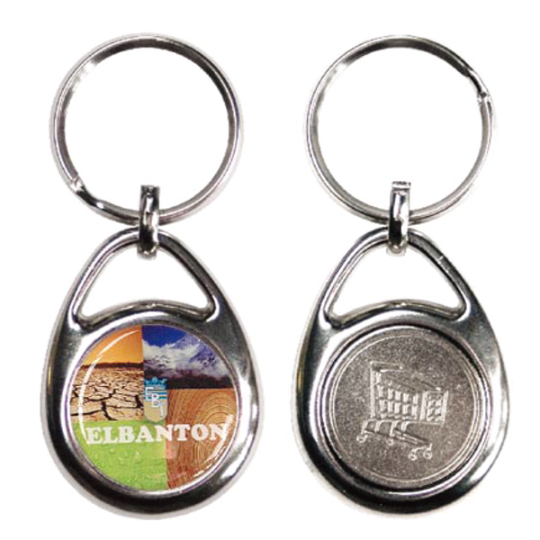 HH-1227 promotional magnetic trolley coin keychains