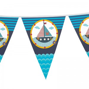 OS-0189 birthday paper pennant banners