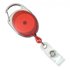 OS-0033 Custom carabiner oval badge reels